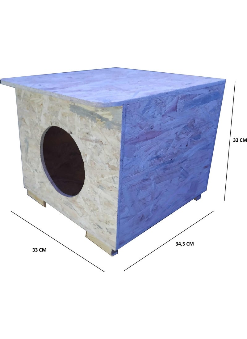 Acousticworld - OSB Cat House - Cat House Shelter Nest Suitable for Outdoor - Image 1