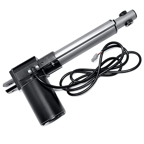 Progressive Automations 12V Linear Electric Actuator - 6 inches Stroke, 200 lbs Force with Low-Current Rating DC Motor and Durable Stroke for Automotive, Medical, Robotics Usage, PA-03-6-200 - Image 1