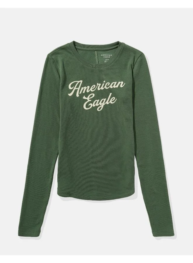 امريكان ايجل Logo Graphic Crew Neck T-Shirt