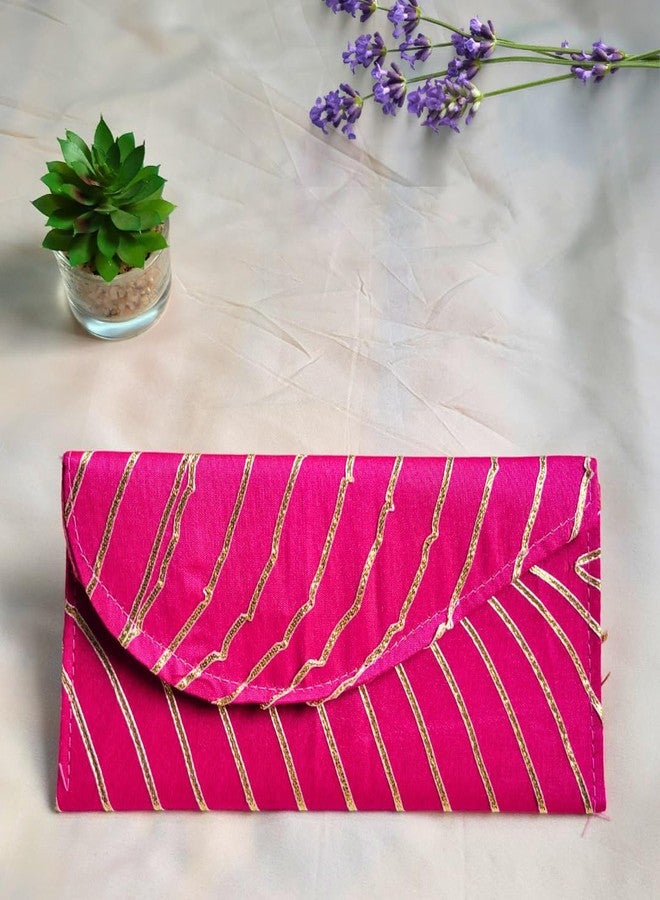 Premium Gota Work Envelope for Weddings & Special Gifts (Pack of 6) | Shagun Lifafa | Festive Money Gift Pouch - Image 5