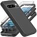 YKHJKLEC for Google Pixel 8 Pro Case Military Grade 3 in 1 Heavy Duty ShockproofDrop ProofDust Proof Case with 2Pcs Tempered Glass Screen Protector BlackBlack - Image 2