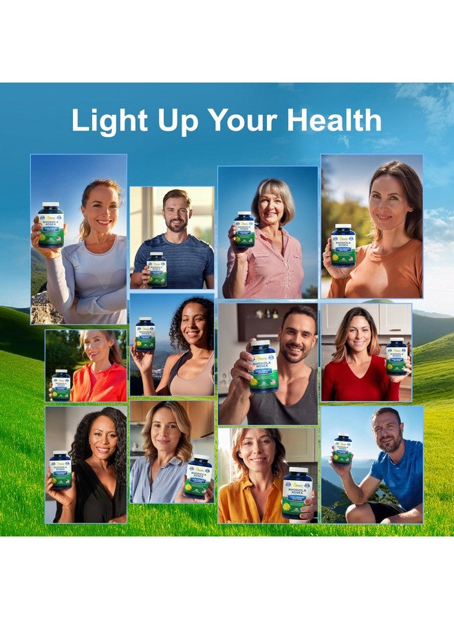 aSquared Nutrition Rhodiola Rosea Supplement 1000mg - 180 Vegan Capsules - Max Strength Rhodiola Root Extract Pills Improve Pure Energy, Brain Function & Stress Relief -Golden Root Herb Powder Tablets - Image 3