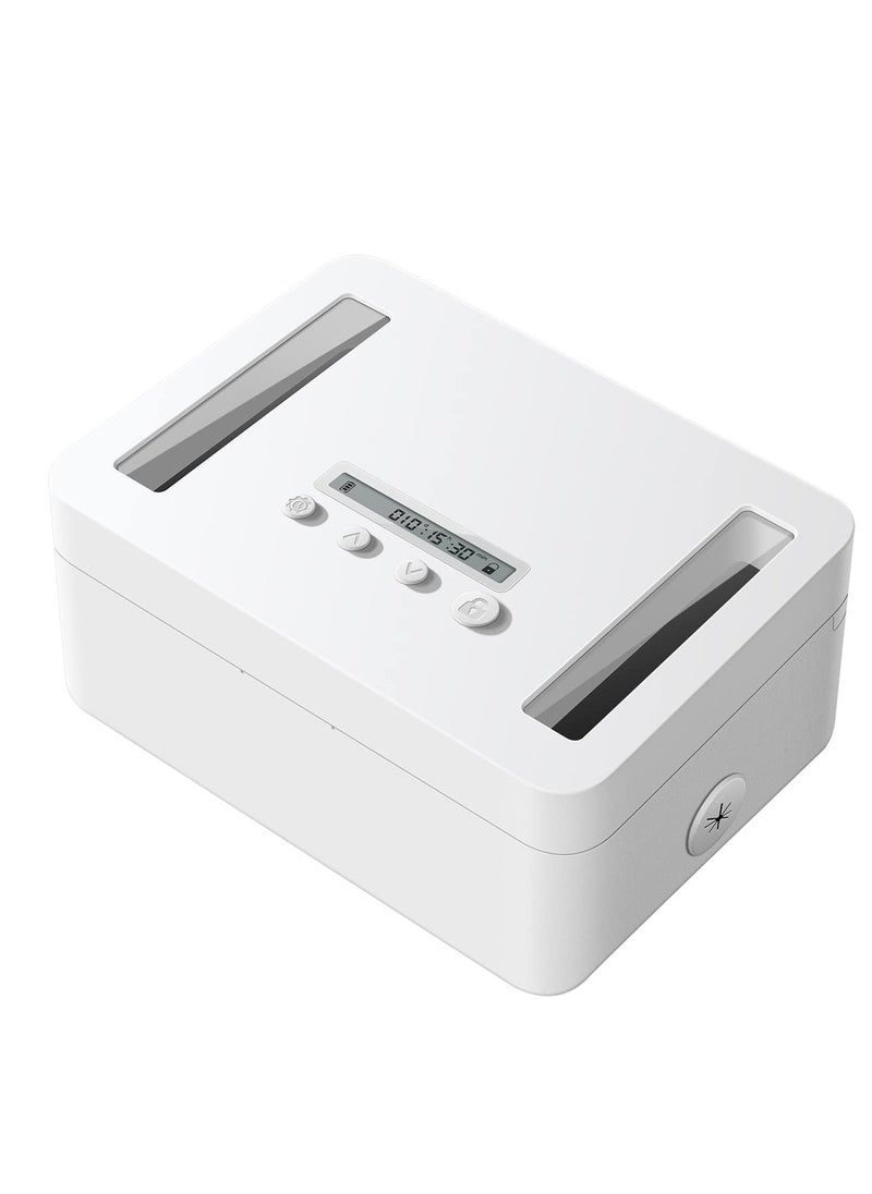 Excefore - Metal Timed Lock Box, Time lock Box with Child Lock and LED Display, Self-Control Timer Locker, for Phones, Snacks, Video Games or Other Temptations, Can reduce Stress & Anxiety - Image 1