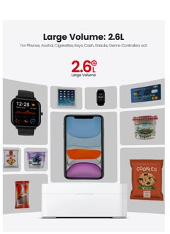Excefore Metal Timed Lock Box, Time lock Box with Child Lock and LED Display, Self-Control Timer Locker, for Phones, Snacks, Video Games or Other Temptations, Can reduce Stress & Anxiety  - Image 5
