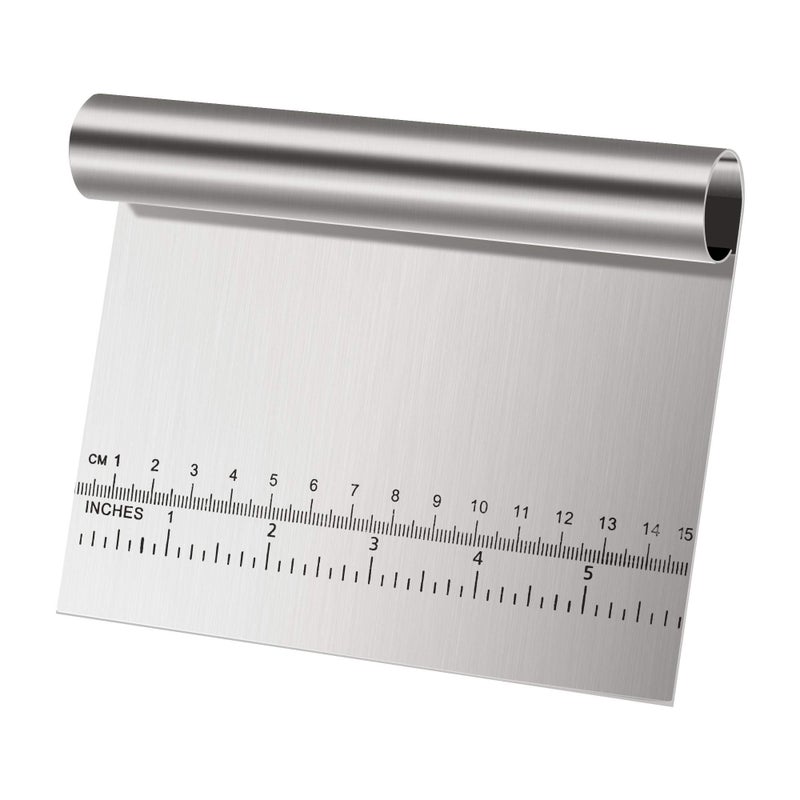 uxcell Pizza Cutter Stainless Steel Slicer Non-Stick Dessert Cutting Tool for Pastry, Cake, Dough, Vegetables, Fruits Dessert - Image 1