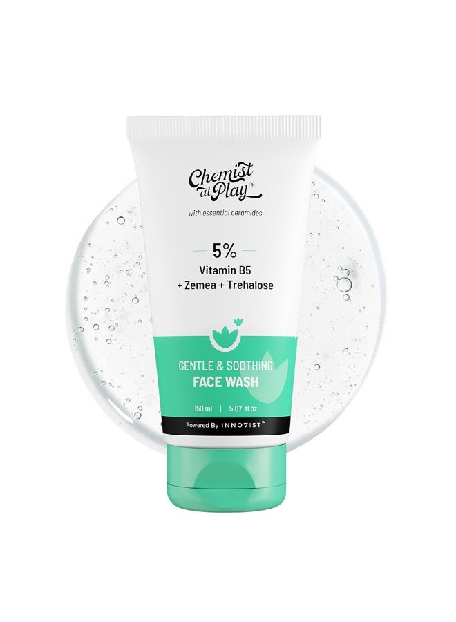 Chemist at Play Gentle & Soothing Facewash | 100% soap & fragrance-free| Cleanses, soothes, refreshes & hydrates| Strengthens skin barrier | 150ml - Image 1