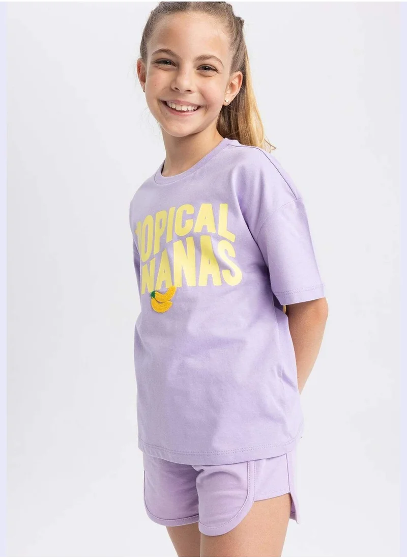 DeFacto Girl Knitted Short Sleeve Body