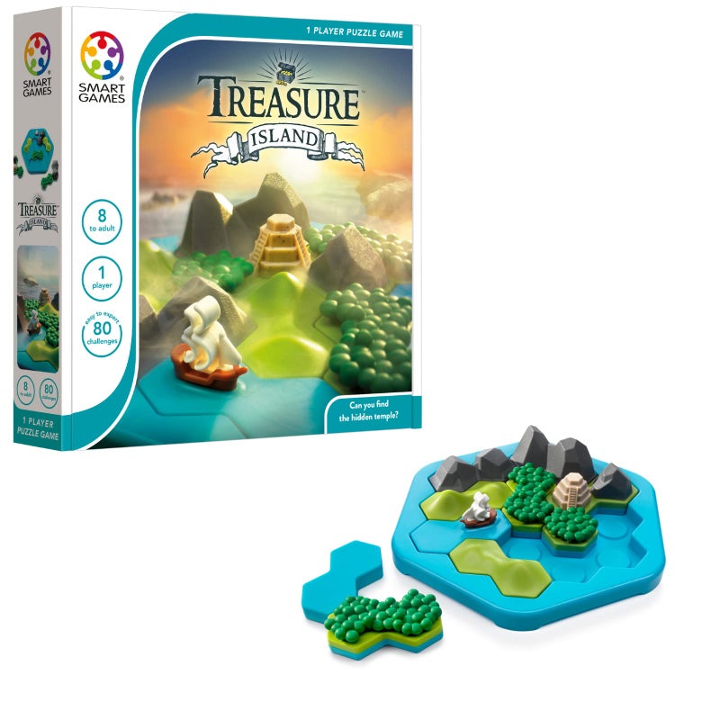 SmartGames Treasure Island Deduction Games Featuring 80 Challenges for Ages 8  Adult - Image 2