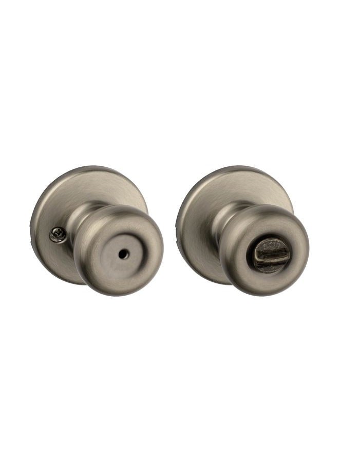 Kwikset 93001-869 Tylo Bed & Bath Knob in Antique Brass - Image 1