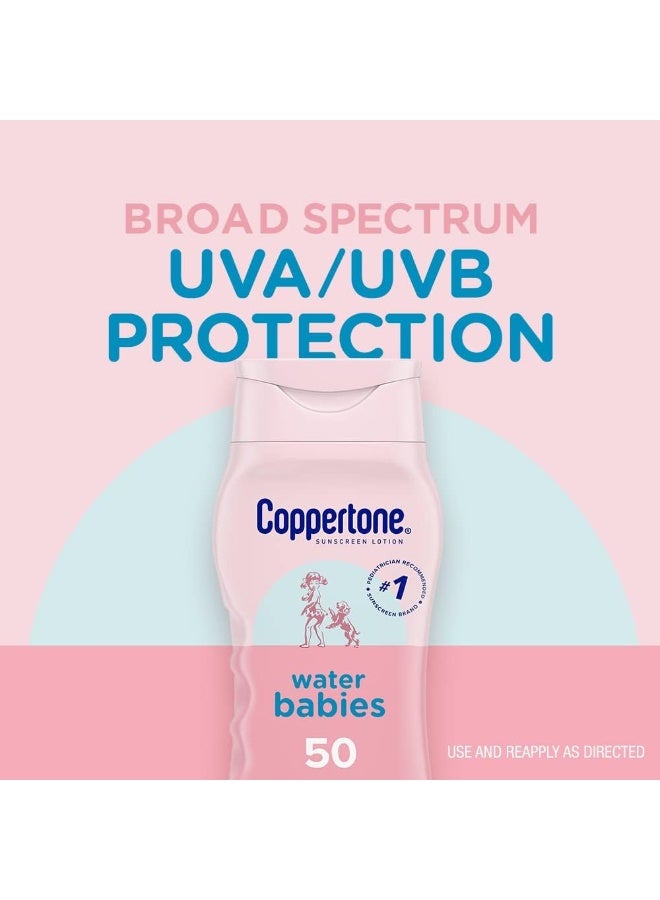 Coppertone WaterBabies Sunscreen Lotion Broad Spectrum SPF 50 (8 Fluid Ounce) - Image 5