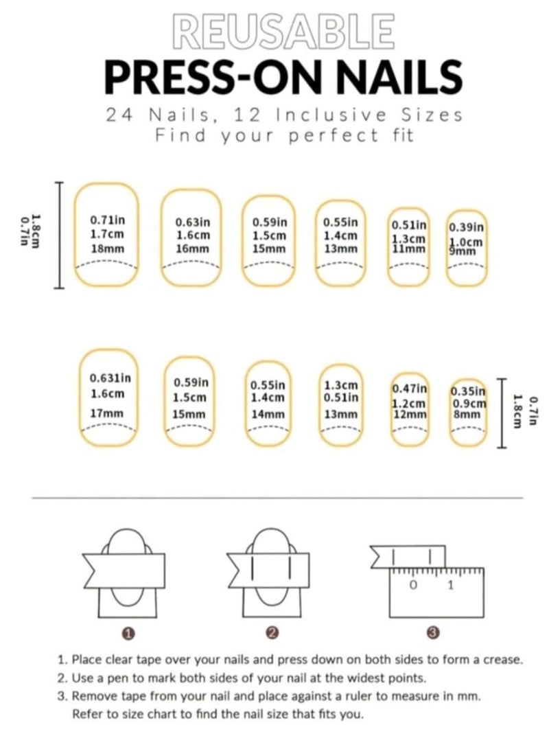 Shein Cat Eye NailS Removable, Elegant - Image 3