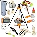 UMU Kids Camping Toys Set Pretend Play with Campfire Wooden Camping Playset Cutting Food for Play Kitchen Camping Gear for Kitchen Indoor Outdoor Camping Toys for Kids Toddlers Boys Age 3 4 5 6 7 8 - Image 4