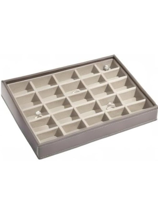 Stackers Blush Pink Classic Trinkets Layer – Jewelry Tray for Organizing Rings, Earrings, Charms & Small Accessories, Featuring Soft Velvet Lining and Stackable Design for Custom Jewelry Storage - Image 5