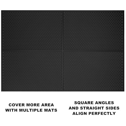 AXIESO Silicone Drip Mat - 1/2 Inch Thick, Heat-Resistant and Food Safe - Counter Top, Coffee Bar or Restaurant - Drying Mat for Glasses - 18x12 Inches - Image 4