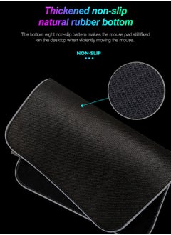 Flash Hawk RGB Gaming Mouse Pad 800*300mm Size,14 LED Modes Extended Large Table Desk Mat Mousepad for PC Computer MacBook Keyboard Mat Anti-Slip  - Image 5