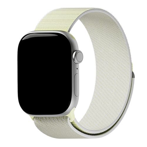 DailyObjects Canary Pop Track Nylon Watch Strap Compatible with Apple Watch Series11/10 46mm|Ultra 3/2 and Ultra-49mm |9/8/7 (45mm) | Series SE3/SE2/SE/6/5/4 (44mm) -Watch Not Included - Image 1