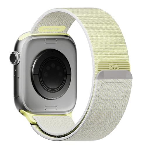 DailyObjects Canary Pop Track Nylon Watch Strap Compatible with Apple Watch Series11/10 46mm|Ultra 3/2 and Ultra-49mm |9/8/7 (45mm) | Series SE3/SE2/SE/6/5/4 (44mm) -Watch Not Included - Image 3