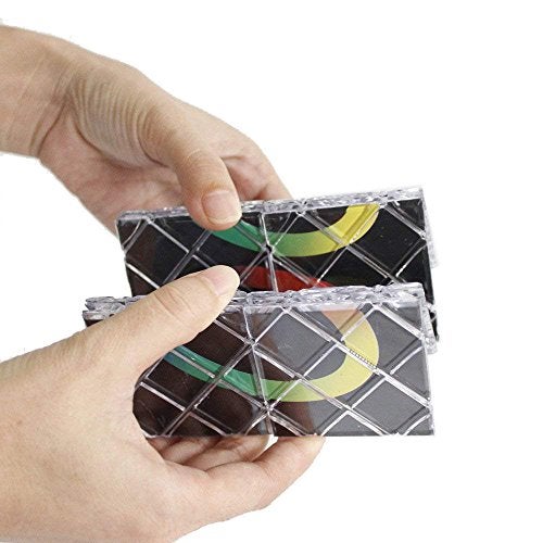 GoodPlay MoZhi LingAo 8 Panels 3 Rings Magic Folding Puzzle Cube Twisty Black - Image 3