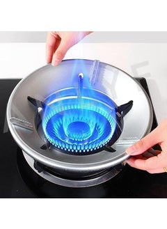 PILLTOX PILLTOX Silver Gas Saver Burner Stand Gas Saver Jali Windproof Gas Saver Stand Gas Saving Ring GasSaver Round Burner Stand Suitable For All Gas Stove Pack of 2  - Image 1
