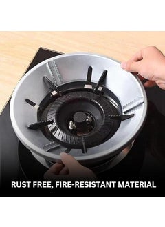 PILLTOX PILLTOX Silver Gas Saver Burner Stand Gas Saver Jali Windproof Gas Saver Stand Gas Saving Ring GasSaver Round Burner Stand Suitable For All Gas Stove Pack of 2  - Image 2