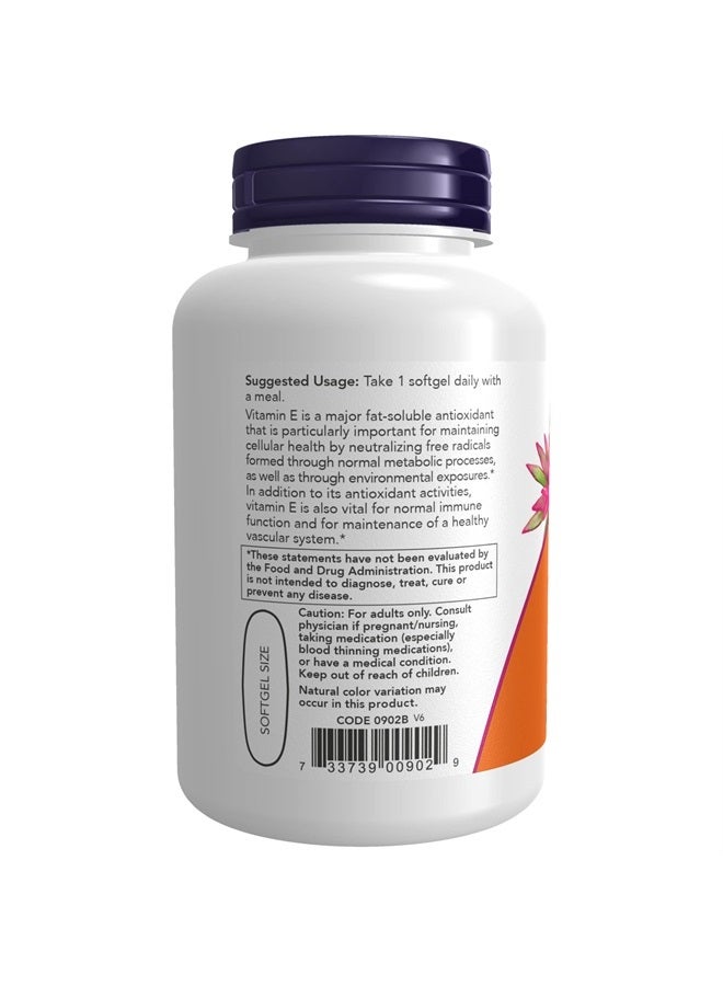 now Supplements, Vitamin E-1,000 IU Mixed Tocopherols, Antioxidant Protection*, 100 Softgels - Image 2