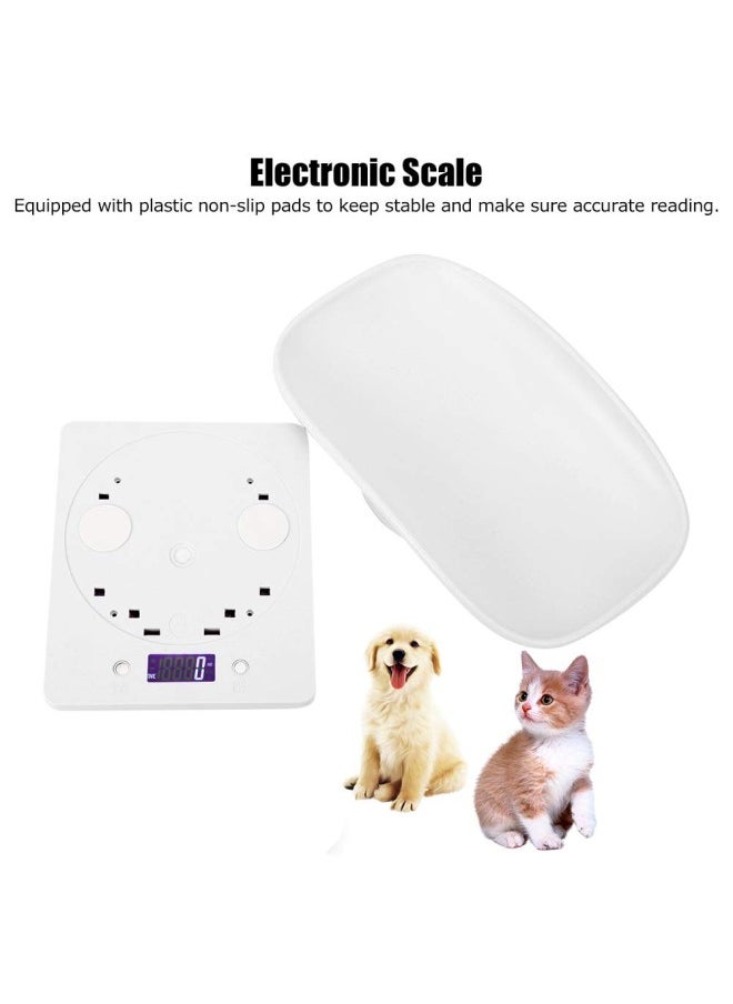 silvercnc - Small Pet Scale for cat and Dog, Baby Scale 10kg/1g Digital Small Pet Weight Scale Multi-Function Baby Scale for Small pet Hatching and Food Weighing, Measure Tool Electronic Kitchen Scale - Image 1
