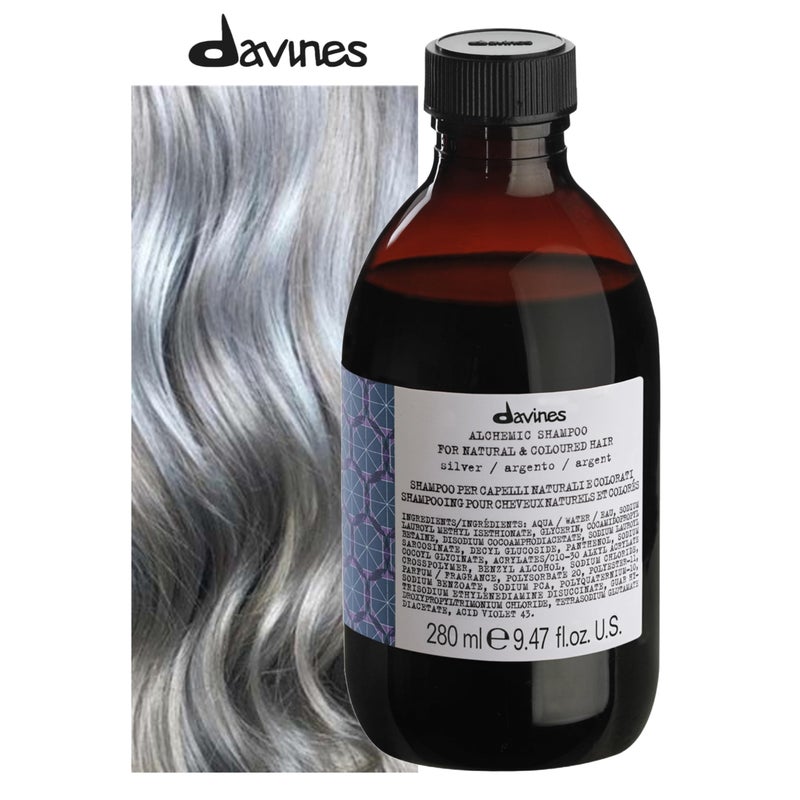 Davines Alchemic Shampoo, Silver, 9.47 Fl Oz - Image 2