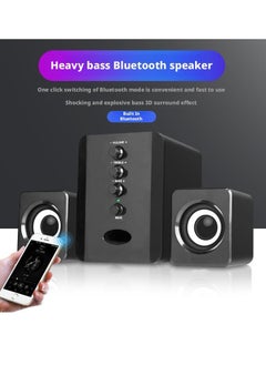 Halamine USB Computer Speakers with Bass Boost ，5W Stereo Sound for PC/Laptop Gaming - Black Noise Canceling Mic， Plug & Play  - Image 4