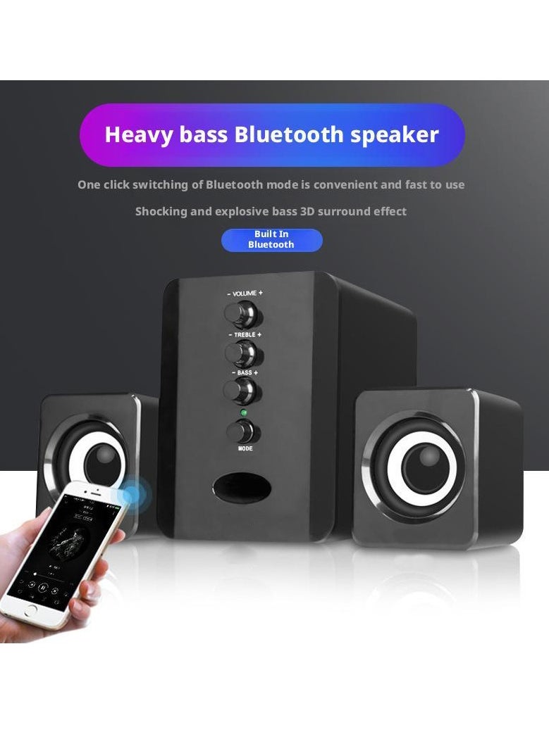 Halamine USB Computer Speakers with Bass Boost ，5W Stereo Sound for PC/Laptop Gaming - Black Noise Canceling Mic， Plug & Play  - Image 4
