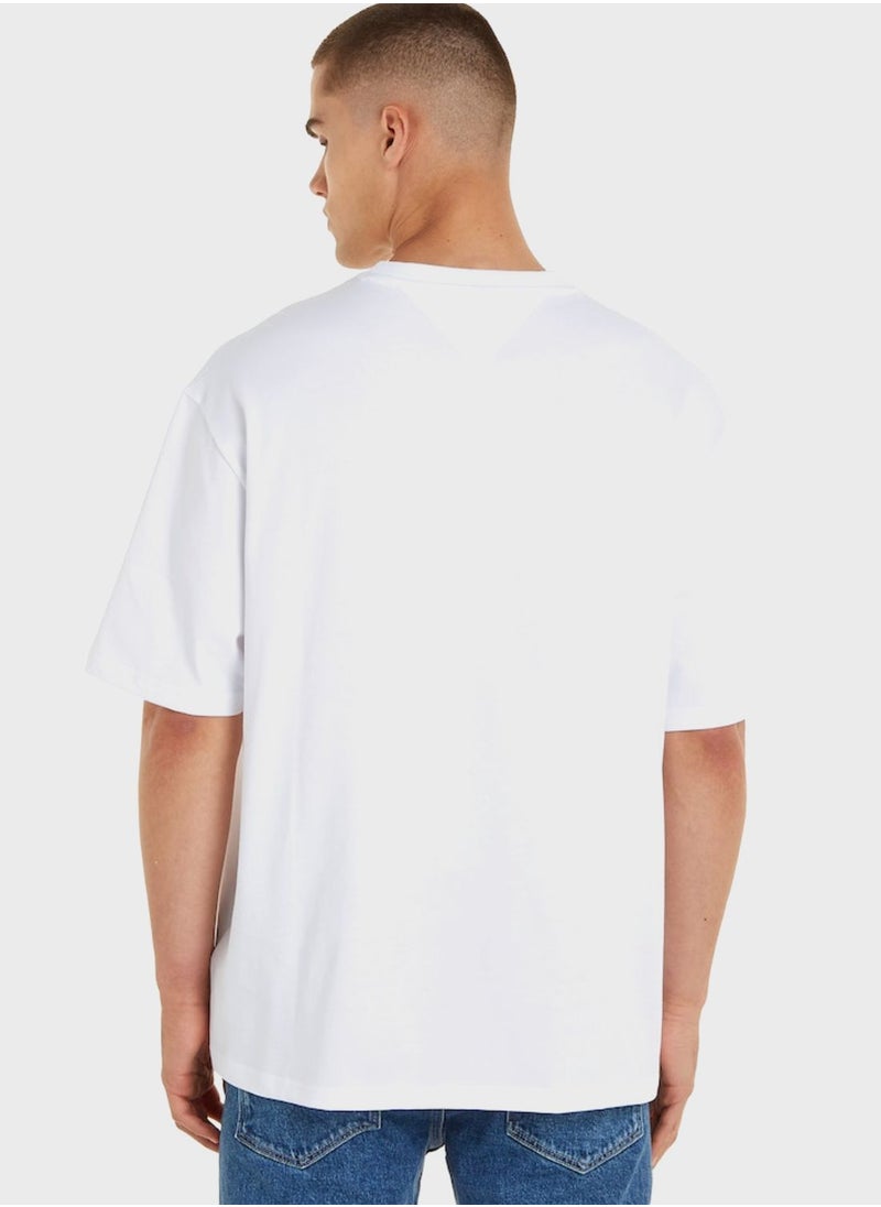 TOMMY JEANS - Logo Crew Neck T-Shirt - Image 1