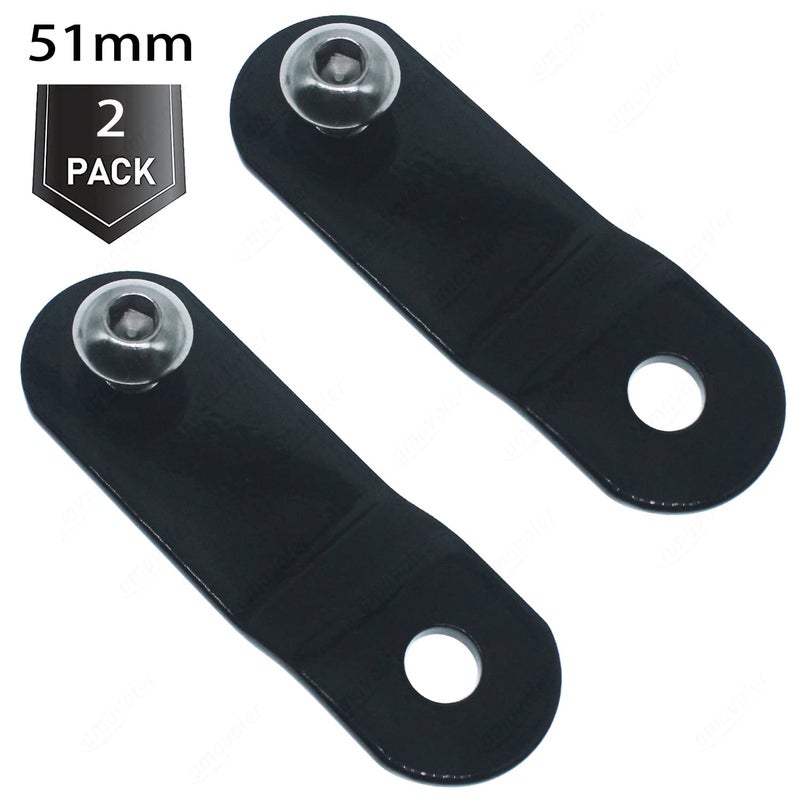 Amavoler 51mm 2Inch Motorcycle Gas Tank Rising Lift Kit Replacement Steel for Harley-Davidson (51mm) 1 pair - Image 2