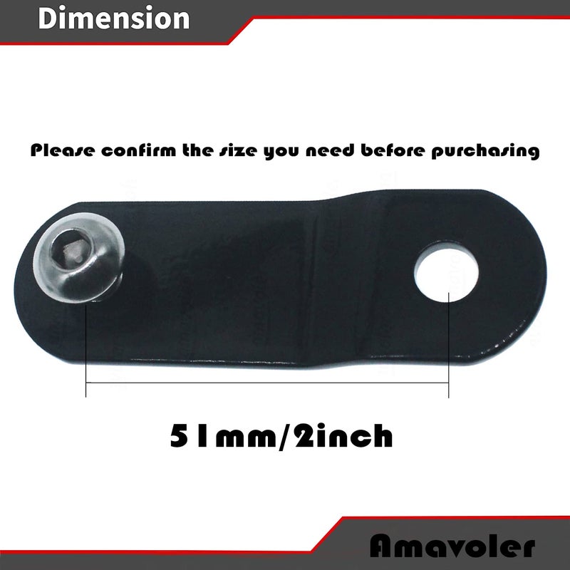 Amavoler 51mm 2Inch Motorcycle Gas Tank Rising Lift Kit Replacement Steel for Harley-Davidson (51mm) 1 pair - Image 3