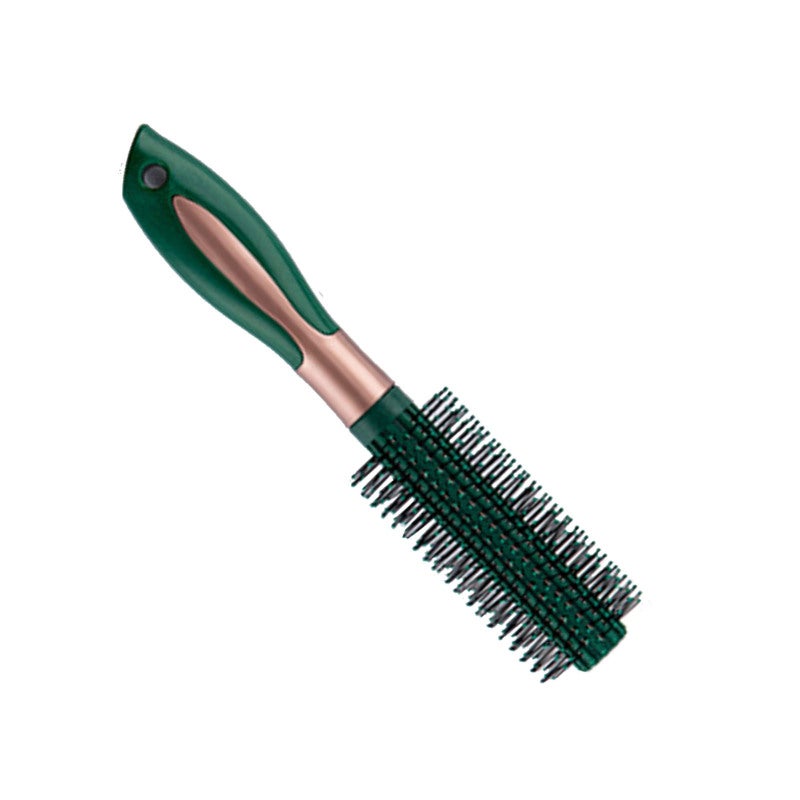 Round Hair Brush - Premium Plastic Anti Static Detangling Design - Frizz Reducing Styling Brush for Women Long Hair Daily Home Grooming - Image 2