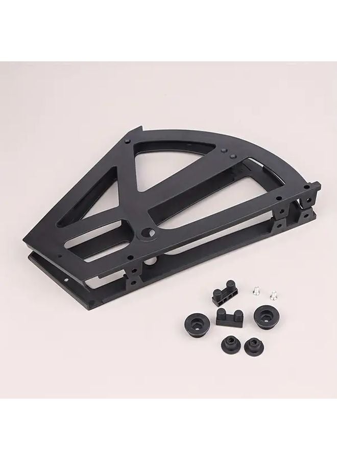 Black No Screws Shoe Rack Bracket DIY Storage Organizer Home Improvement Shelf Support - Image 1