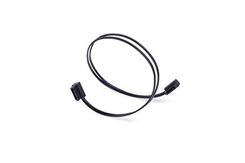 Silverstone SSTCP11300 Ultra Thin SATA III 6 Gbps Cable laterial 90 Angled Super Low Profile connectors 30cm - Image 1