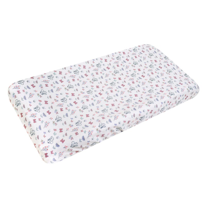 Copper Pearl Premium Knit Diaper Changing Pad Cover Minnie Mouses Bowquet by Copper Pearl - Image 2
