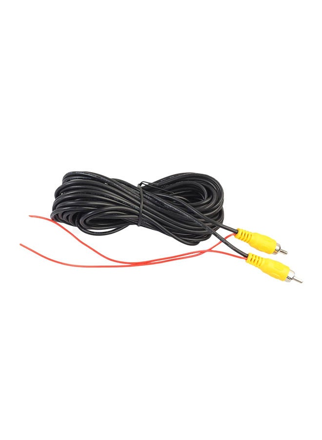 NIBEMINENT RCA To Male AUX Audio Cable Video AV Cord For Car Rearview Camera Black/Red/Yellow