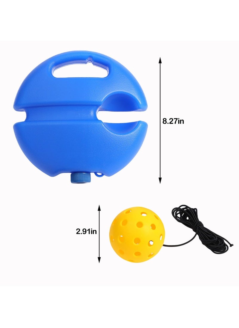 Generic - Match Buddy Pickleball Trainer Pickleball Bounce Back Trainer Improve Speed Coordination and Game Performance Pickleball Trainer Rebound Ball with String for Beginners Kids Adults - Image 1