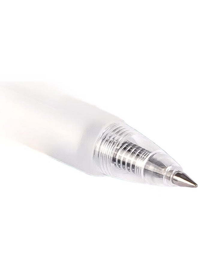 Deli Retractable Gel Pen, Minimalist Style Signature Pen, Student And Office Pen Simple And Cool Style, 0.5Mm Bullet Tip, 12 Pens/Box - Image 3