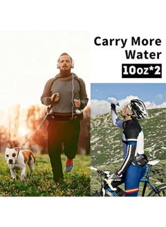 General Running Belt with Water Bottles, Hydration Belt for Men and Women, Water Bottle Holder Running Pouch Belt, Fits 6.5 inches Phones, Waist Pack for Running Hiking Climbing  - Image 2
