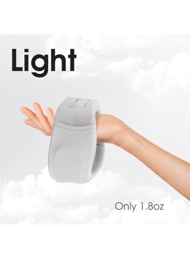 Cervical Correction Neck Brace, Adjustable Neck Support Brace for Sleeping, Used to Relieve Neck Fatigue and Spinal Pressure, Removable Wash Cover Neck Support - Moonlight Grey - L Code - Image 3
