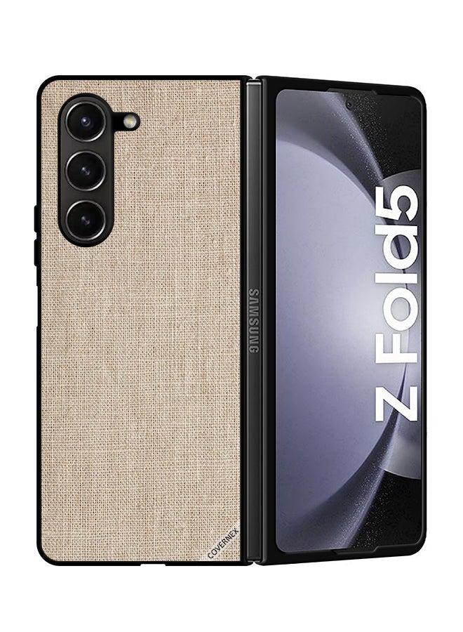 Covernex Protective Case Cover For Samsung Galaxy Z Fold 5 Cloth Texture - Image 1
