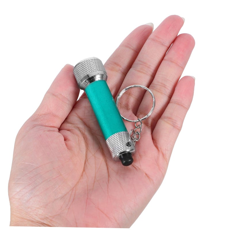 8pcs Mini Keychain LED Flashlights Portable Aluminum Alloy Torch for Camping Hiking Outdoor Random Colors - Image 5