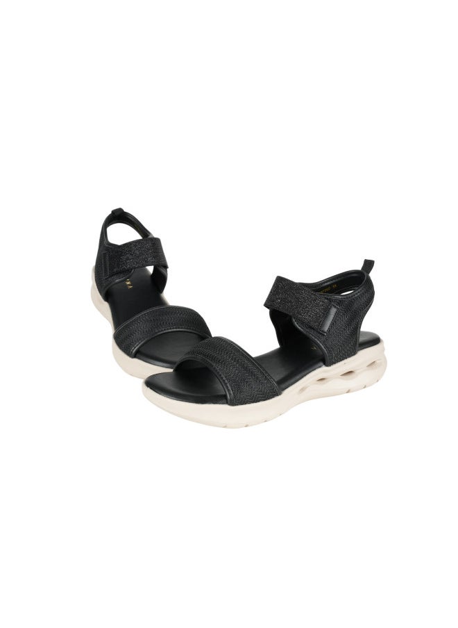 ZAYNA 221-282 Zayna Ladies Casual Sandals 23ABT59D Black  - Image 3