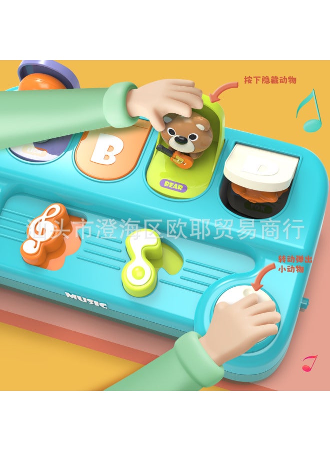 KS Montessori Note Causality Music Peek-a-boo Pop-up Switch Box Baby Early Education Educational Toy - Image 3