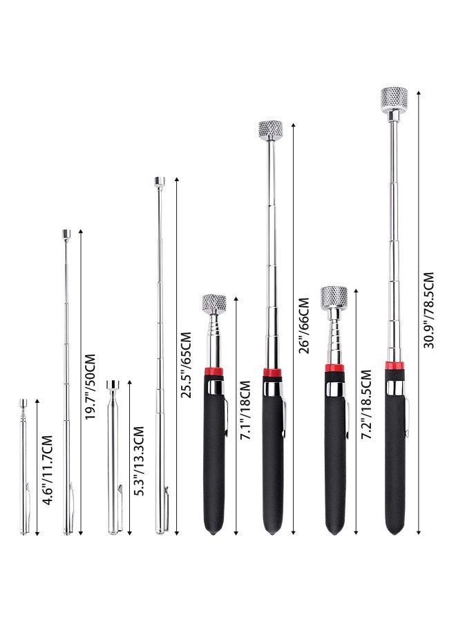 Awpeye أداة التقاط مغناطيسية 4 عبوات عصا مغناطيسية قابلة للتمديد 1.5 رطل 3 رطل 10 رطل 15 رطل - Image 2