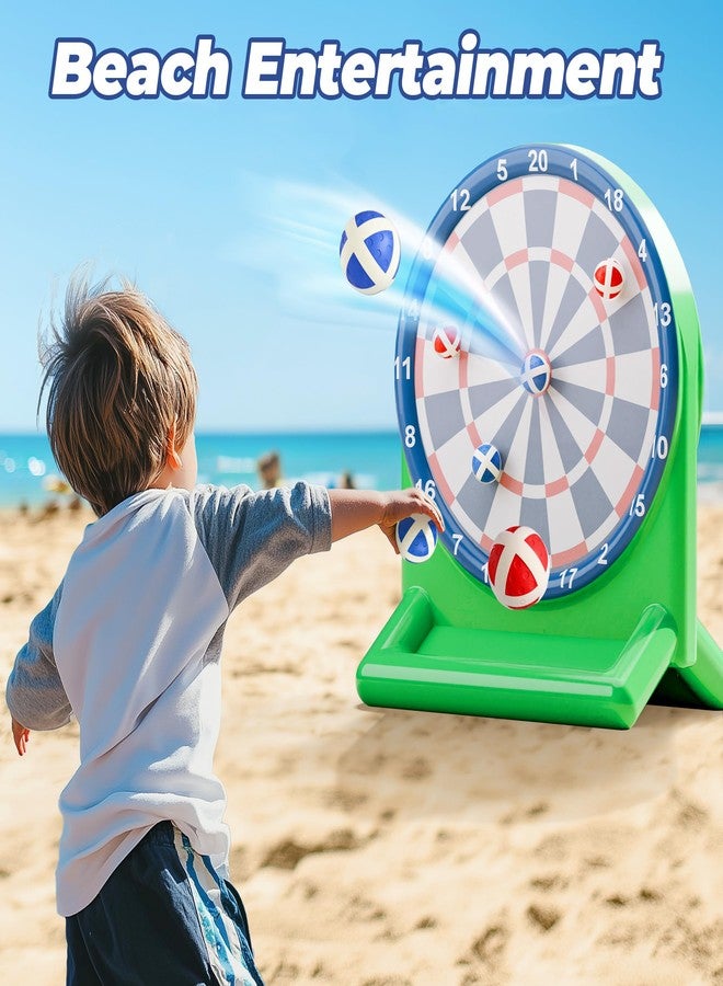 iPlay, iLearn Pool Wave Kids Fun Pool Toys, Inflatable Dart Board Water Game, Swimming Pool Floats, Beach Yard Outdoor Play, Cool Summer Party Gift for 6 7 8 9 10 12 Year Old Boy Girl Teen Adult-Green - Image 5