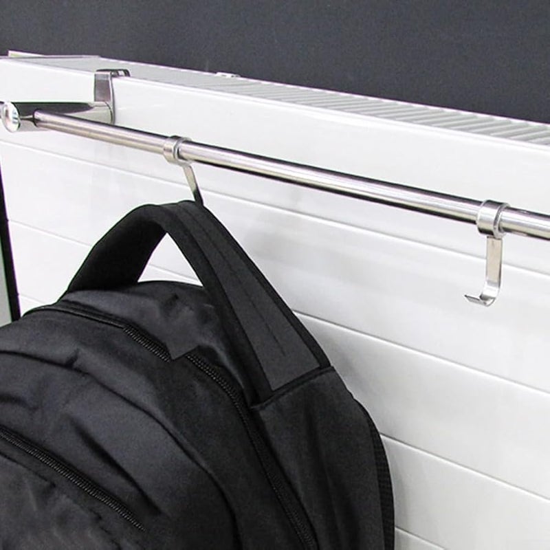 40 سم رف تجفيف من الفولاذ المقاوم للصدأ لمشعاع المناشف قابل للتعديل للملابس والمناشف - Image 4