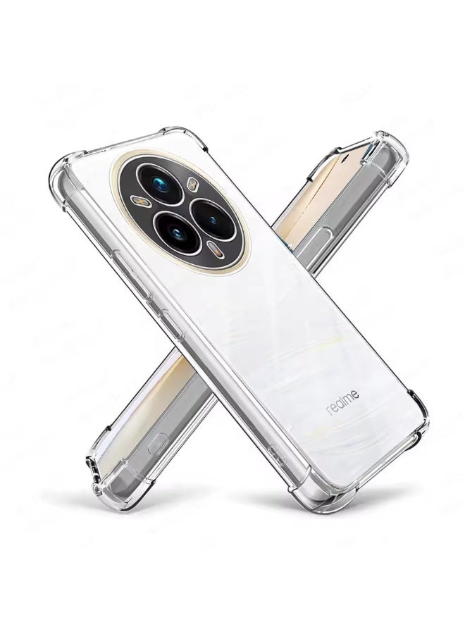 شيك فايب جراب شفاف لهاتف Realme 14 Pro+/ Realme 14 Pro Plus - جراب رفيع من جل السيليكون الناعم، جراب حماية TPU شفاف ناعم، جراب واقٍ مضاد للسقوط ومقاوم للصدمات، شفاف - Image 4
