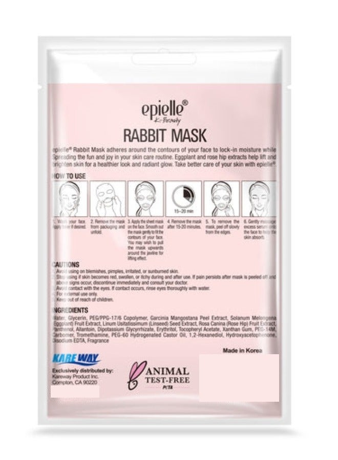 Epielle Rabbit Character Mask For Lifting & Brightening - Image 5